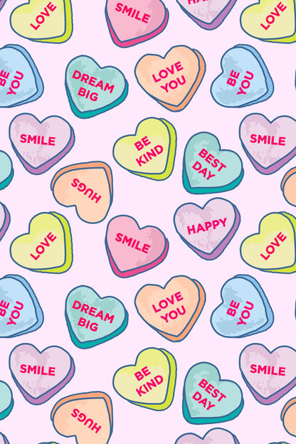 Long Sleeve Pajama Set - Candy Hearts