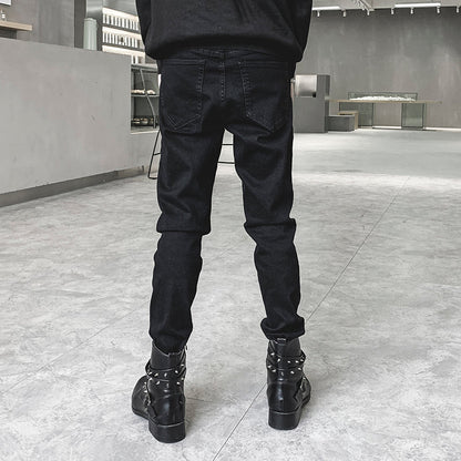 Rivet Cut Trousers - # BOAA13410023