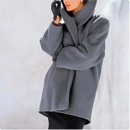 Round neck loose hooded woolen cloth - # GIAA23210005