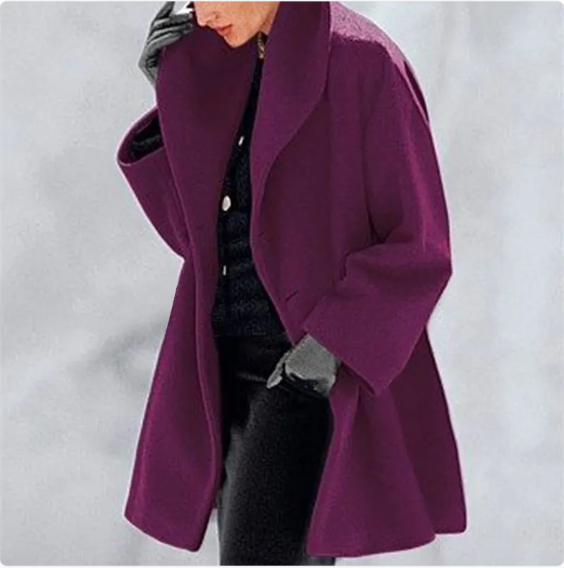 Round neck loose hooded woolen cloth - # GIAA23210005