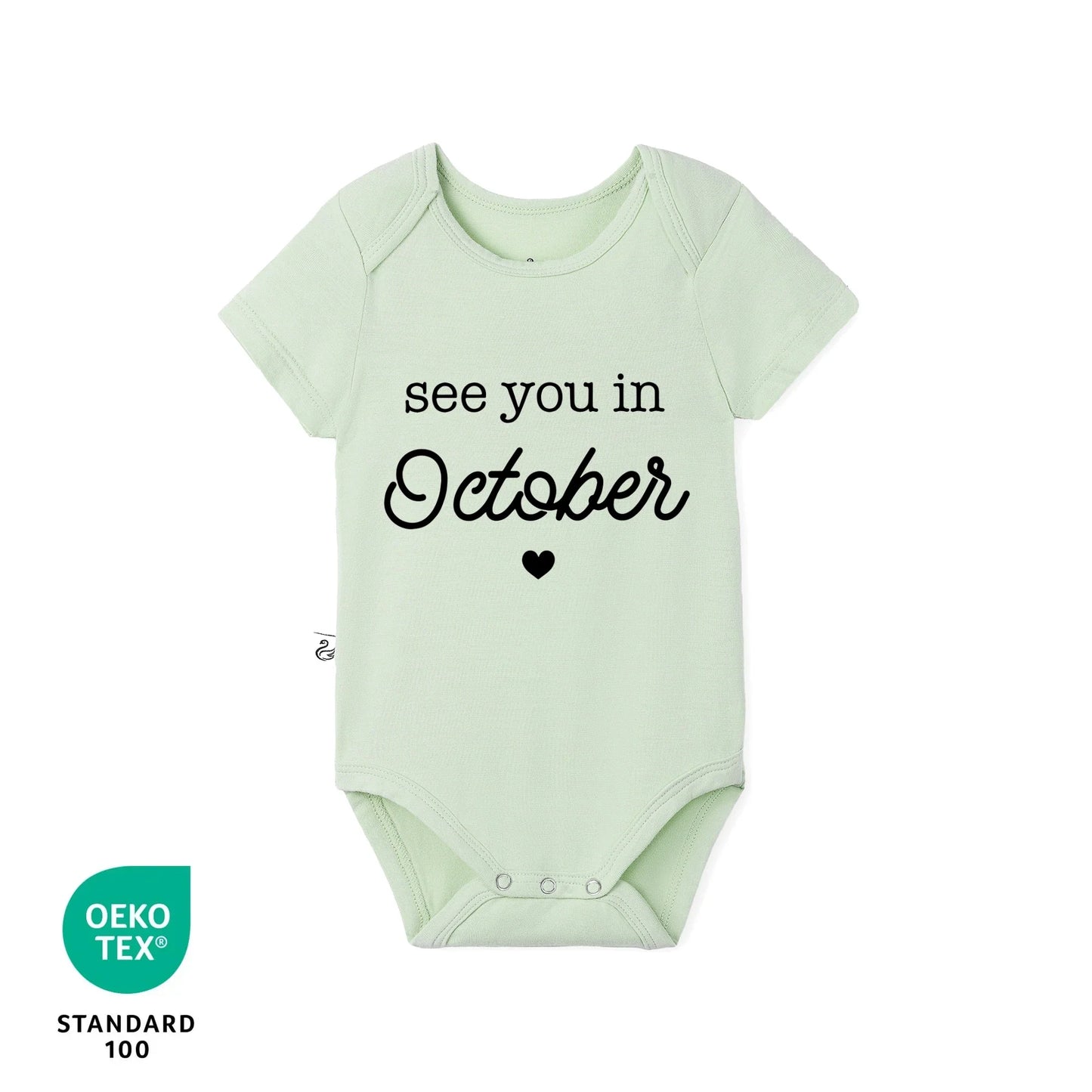 'See You in October' Bamboo Baby Bodysuit