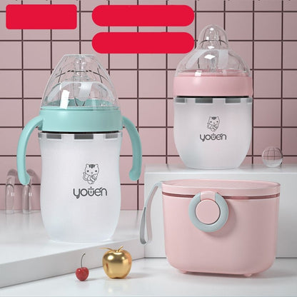 Silicone Baby Bottle | With Soft Straw and Anti-Drop Design - # BAGE21810007