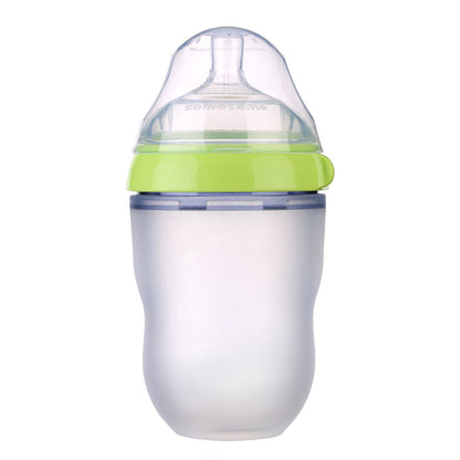 Silicone Baby Bottle with Wide Neck and Anti-Colic Design - BAGE21810014