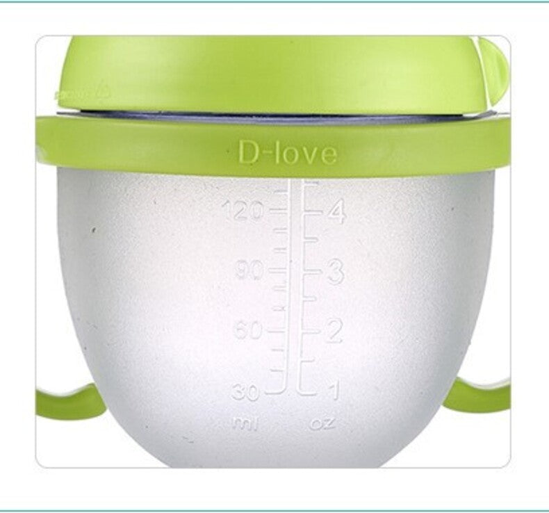 Silicone Baby Bottle with Wide Neck and Anti-Colic Design - BAGE21810014