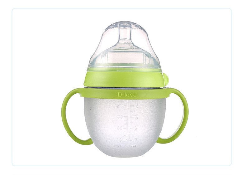 Silicone Baby Bottle with Wide Neck and Anti-Colic Design - BAGE21810014