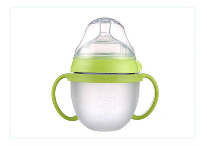 Silicone Baby Bottle with Wide Neck and Anti-Colic Design - BAGE21810014