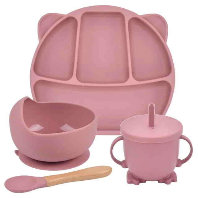 Silicone Baby Feeding Spoon Set - # BAGE21110006