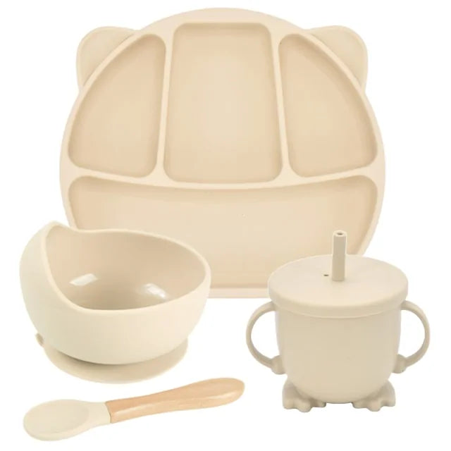 Silicone Baby Feeding Spoon Set - # BAGE21110006