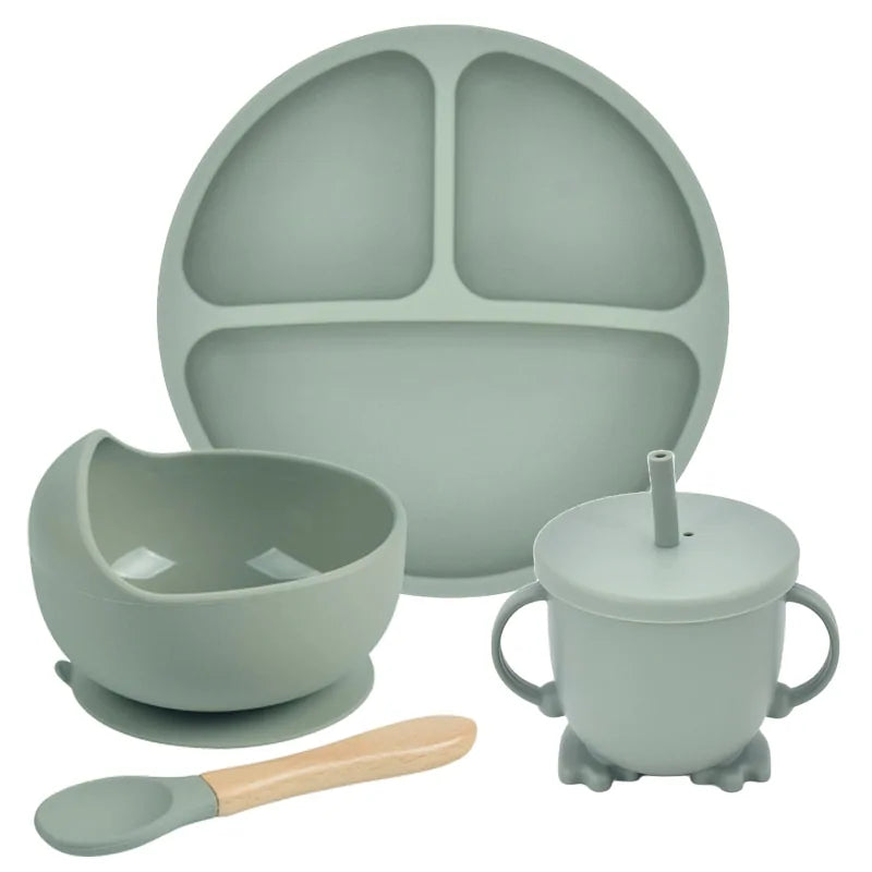 Silicone Baby Feeding Spoon Set - # BAGE21110006