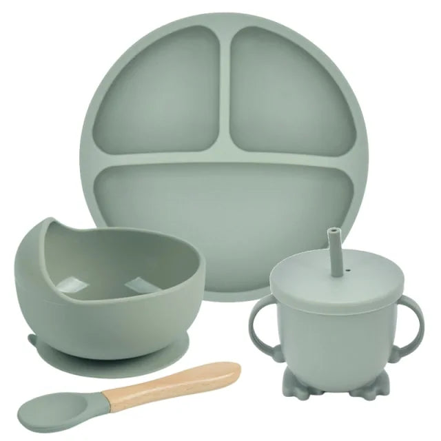 Silicone Baby Feeding Spoon Set - # BAGE21110006