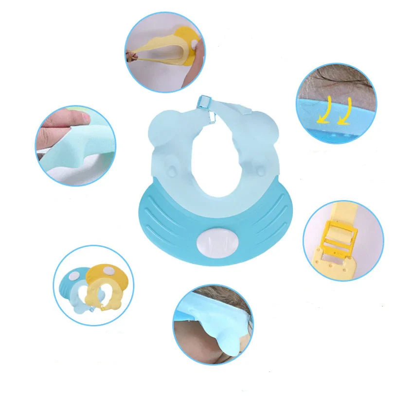 Silicone Baby Shampoo Cap | Waterproof Bath Hat - # BAGE11210007
