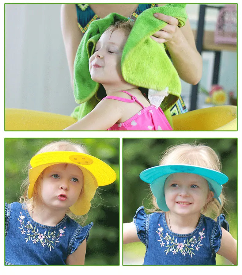 Silicone Baby Shampoo Cap | Waterproof Bath Hat - # BAGE11210007