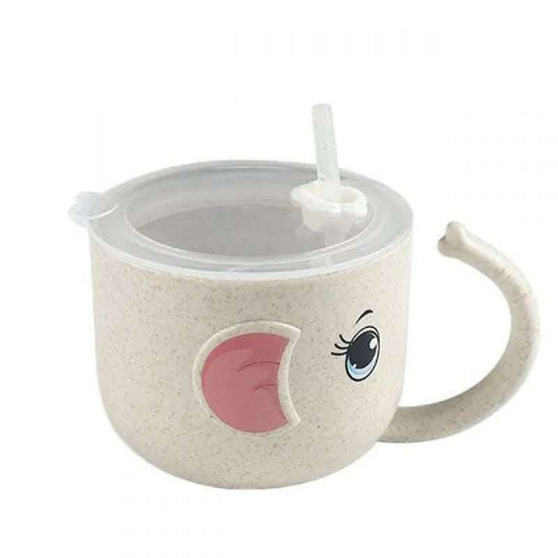 Silicone Straw Baby Feeding Bottle and Kid's Mug - # BAGE21610003