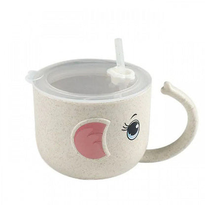 Silicone Straw Baby Feeding Bottle and Kid's Mug - # BAGE21610003