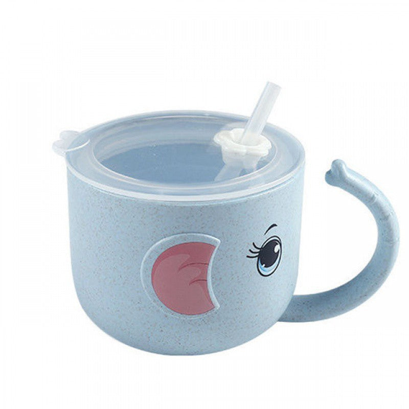 Silicone Straw Baby Feeding Bottle and Kid's Mug - # BAGE21610003