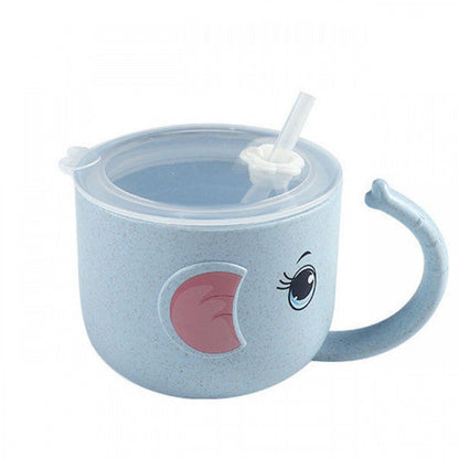 Silicone Straw Baby Feeding Bottle and Kid's Mug - # BAGE21610003