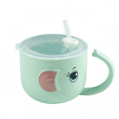 Silicone Straw Baby Feeding Bottle and Kid's Mug - # BAGE21610003