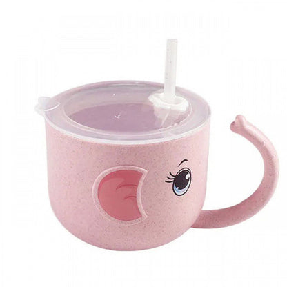 Silicone Straw Baby Feeding Bottle and Kid's Mug - # BAGE21610003