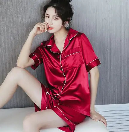 Silk Sleepwear set - # GIAA23910001-PRG