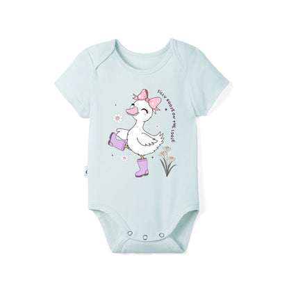 Silly Goose On The Loose Bamboo Baby Bodysuit