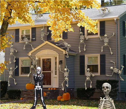Sincere Party Kids Skeleton Costume | Glow in the Dark Skeletons | Halloween Skeleton Costumes | For Boys and Girls 7-9years | White Gid Skeleton -# BOAA111310001