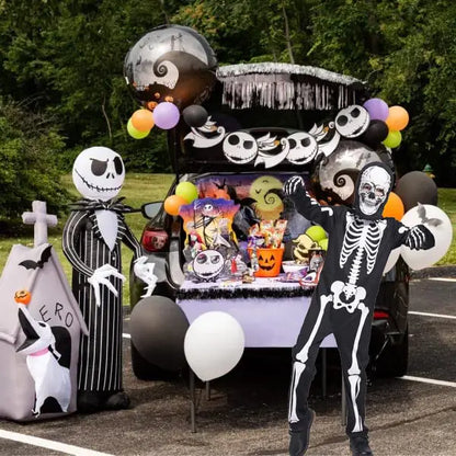 Sincere Party Kids Skeleton Costume | Glow in the Dark Skeletons | Halloween Skeleton Costumes | For Boys and Girls 7-9years | White Gid Skeleton -# BOAA111310001