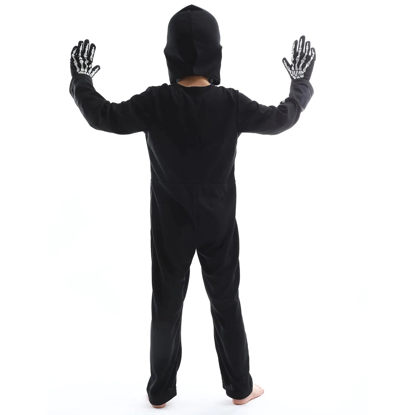 Sincere Party Kids Skeleton Costume | Glow in the Dark Skeletons | Halloween Skeleton Costumes | For Boys and Girls 7-9years | White Gid Skeleton -# BOAA111310001