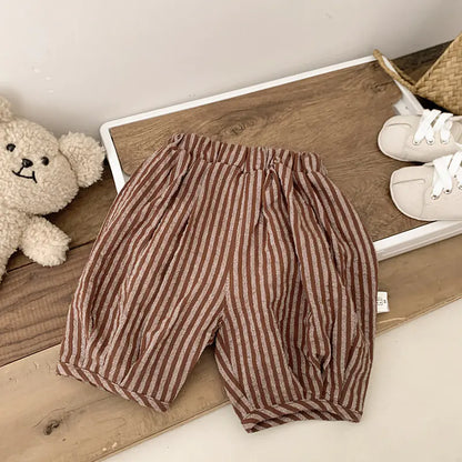 Soft Cotton Striped Bloomers for Newborns and Toddlers - # BAAA1B11010006