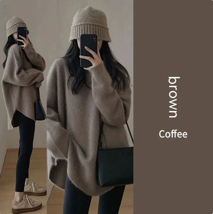 Soft Knit Versatile Bottoming Shirt - # WOAA21510002-PRG
