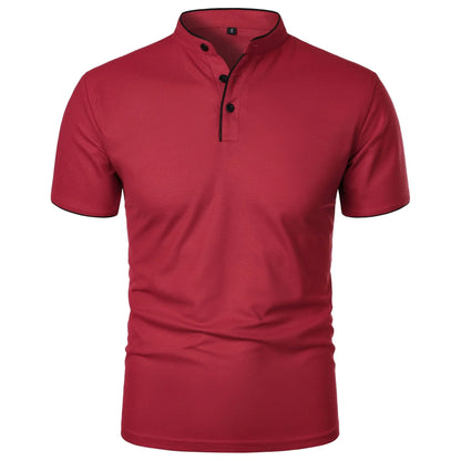 Solid Color Short Sleeve T-Shirt - # BOAA13510044
