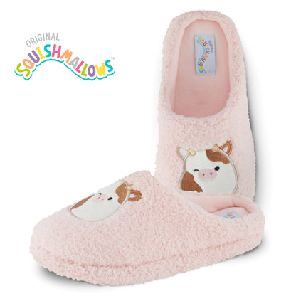 Squishmallows Kids Slippers and Womens Slippers Gifts for Women Extra Cozy Fuzzy House Slippers Slip On Ronnie the Cow 11-12 Little Kid - # GIAA73610004
