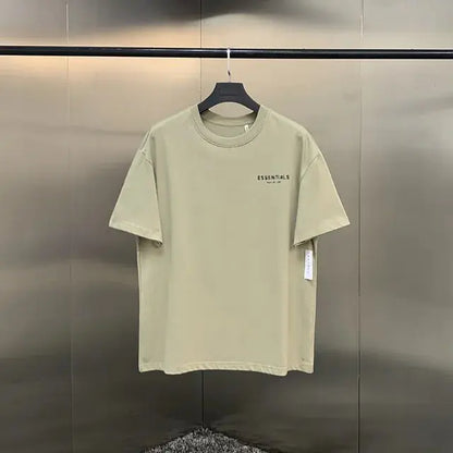 Ss21 Summer Essentials T-Shirt High Street Loose Boys Men and Women Hip-Hop Style 100% Cotton Quality Oversized Sport T-Shirt - # BOAA13510024