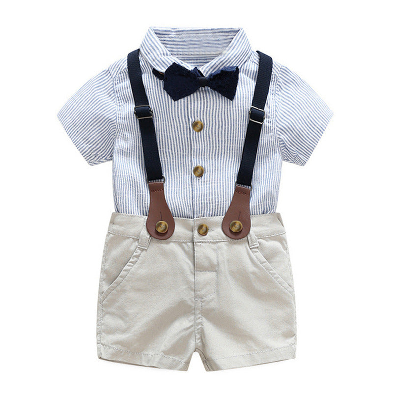 Summer Boys' Bowtie Set with Suspenders (2-Piece) - # BAAA71710015