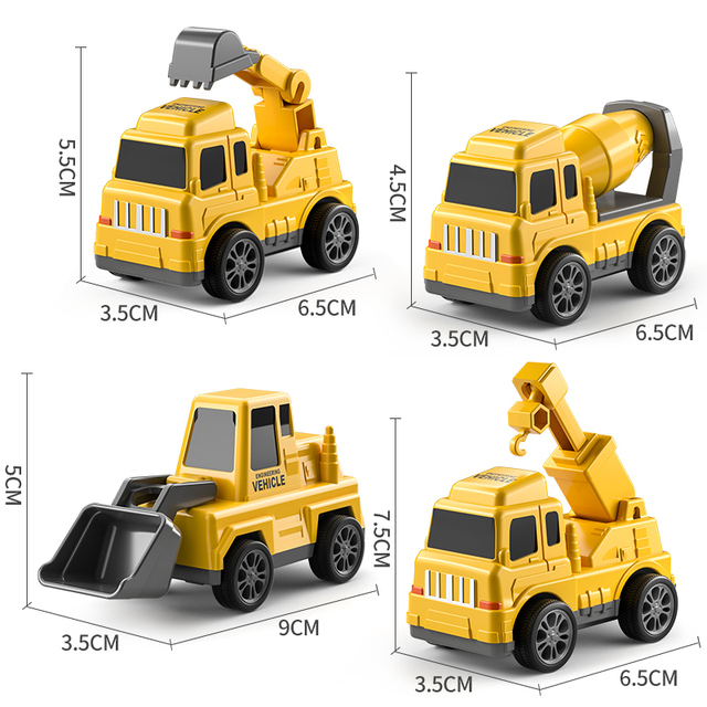TEMI Diecast Carrier Truck Toy Set | Engineering Vehicle Playset for Kids - # BOT&G21910002 & BOT&G22910002