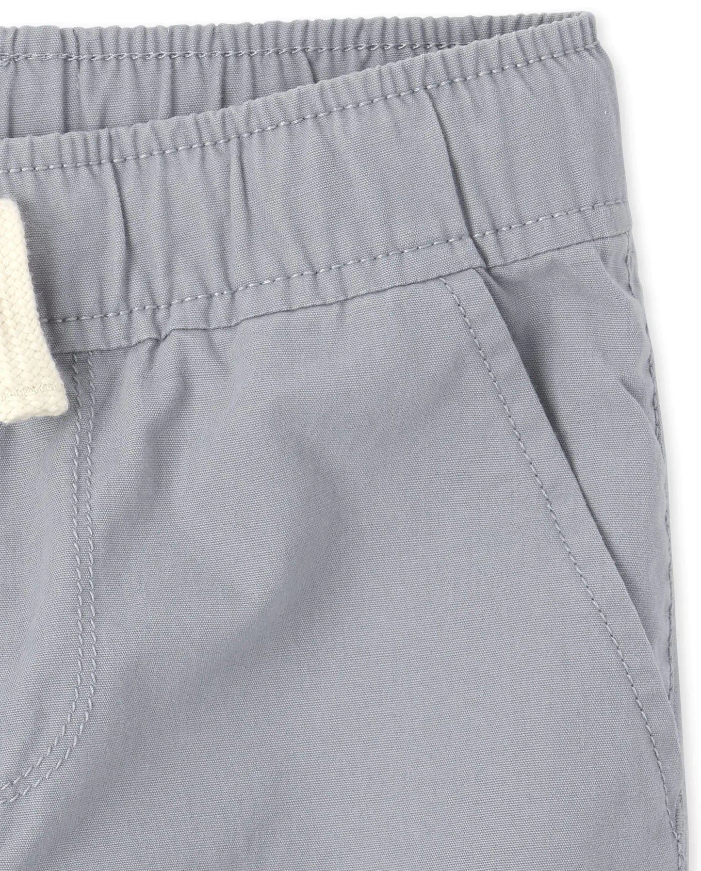 The Children's Place Boys' Cotton Pull on Jogger Shorts 16 Fin Gray Single - # BOAA13610003