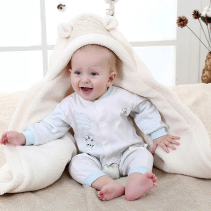 Thick Cotton Baby Swaddle Blanket for Newborns - # BAGE41210026
