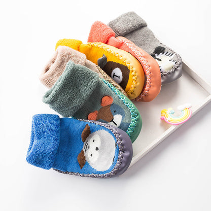Thick Non-Slip Terry Baby Floor Socks - # BASH11110008