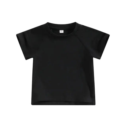 Toddler Kids Baby Girls Boys Summer Casual Tops - # BOAA11510016