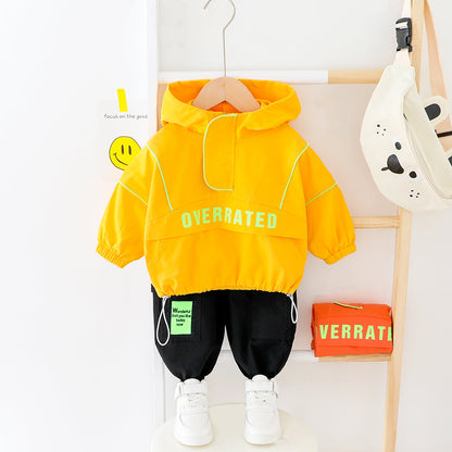 Trendy Baby Fall Outfit Set | For Boys | 2-Pieces - # BAAA71710022 & BOAA11310014