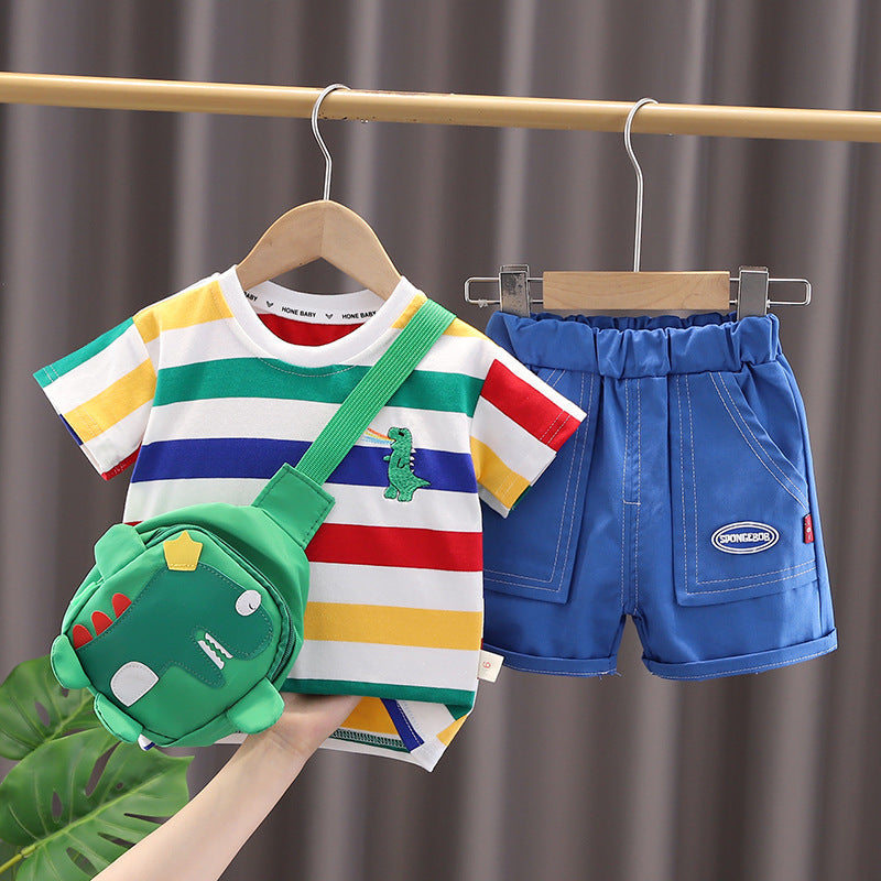 Trendy Summer Outfit for Boys | Two-Piece Set - # BAAA71710021 & BOAA11310013