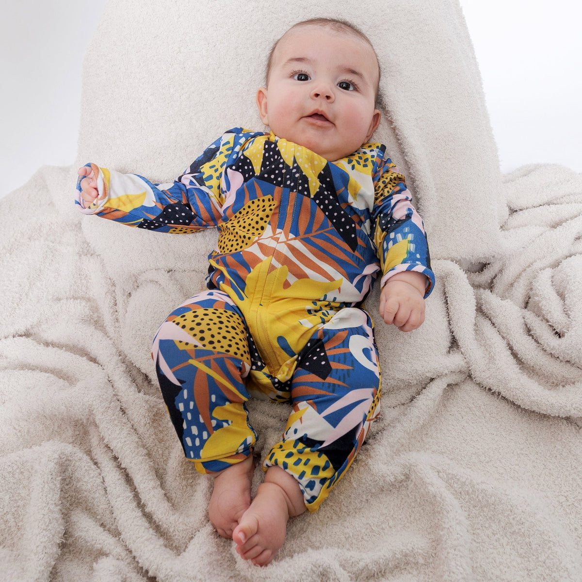 Yellow Leaf Tuta Jumper – Multicultural Kidswear by Mixed Up Clothing