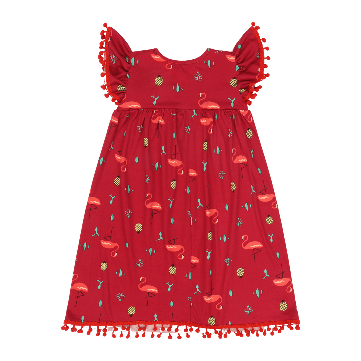 Flamingo Short Sleeve Dress – Colorful Multicultural Kids Outfit