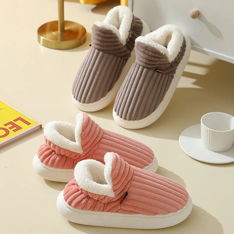 Warm Fur Slippers For Men and Women - # GIAA73610005