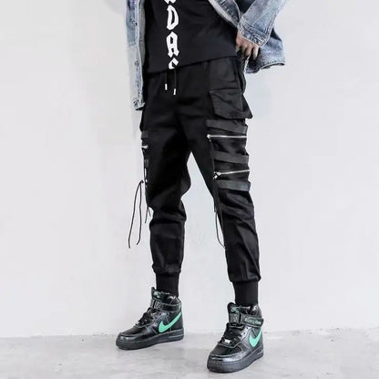 Webbing Harem Trousers - # BOAA13410027