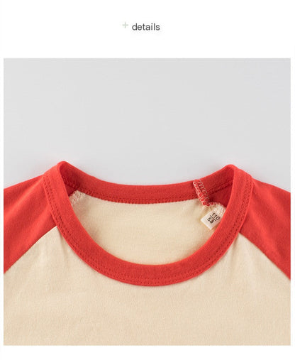 Western Style Cotton Baby Girl Round Neck T-Shirt - # GIAA21510008
