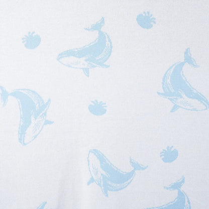 Whale Jacquard Knit Baby Blanket