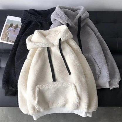 Winter Fluffy Furry Hoodie - # BOAA13510006