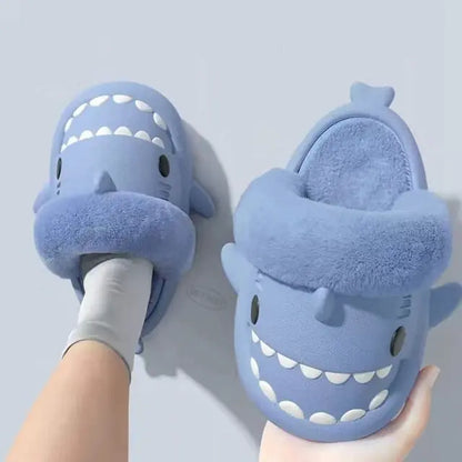 Winter Plush Shark Slippers - # BOAA73410008