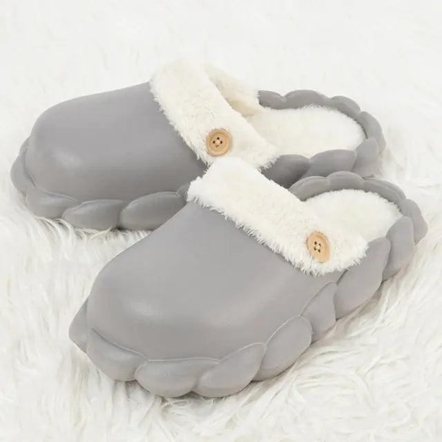 Winter Plush Shark Slippers - # BOAA73410008