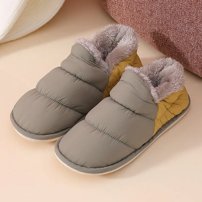 Winter Velvet-Lined Rainproof Shoes - # BOAA73410009